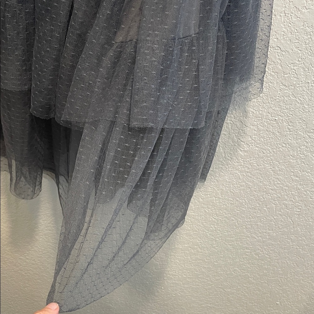 Wild Fable Womens XXL Gray Tulle Tiered Ruffle Ballet Midi Tutu Skirt - Picture 3 of 6